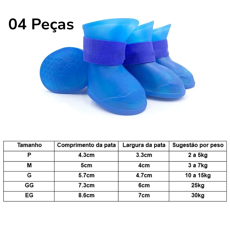 Botinhas de Borracha à Prova D'água Rubber