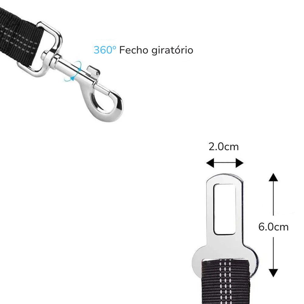 Cinto de Segurança Elástico Pet Madison