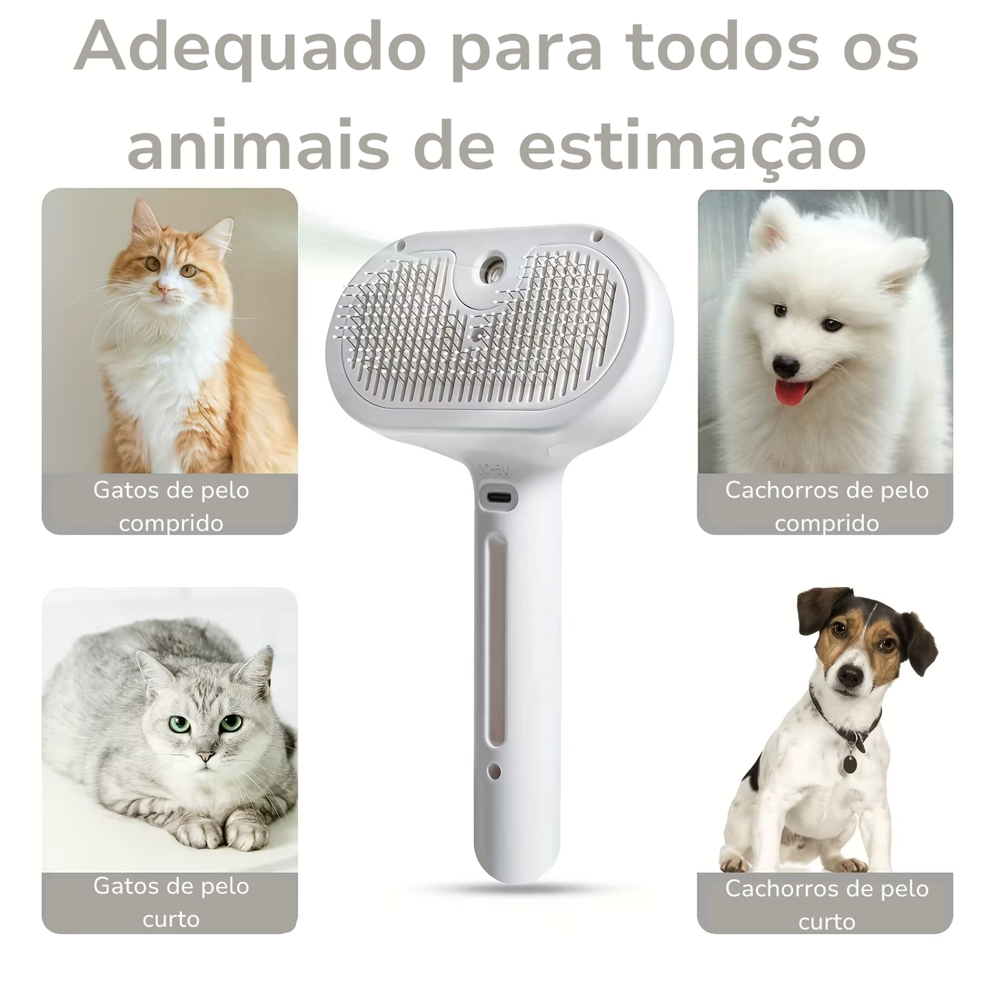Escova Removedora de Pelos Acqua Spray