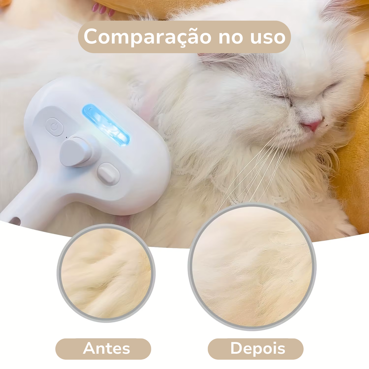 Escova Removedora de Pelos Acqua Spray