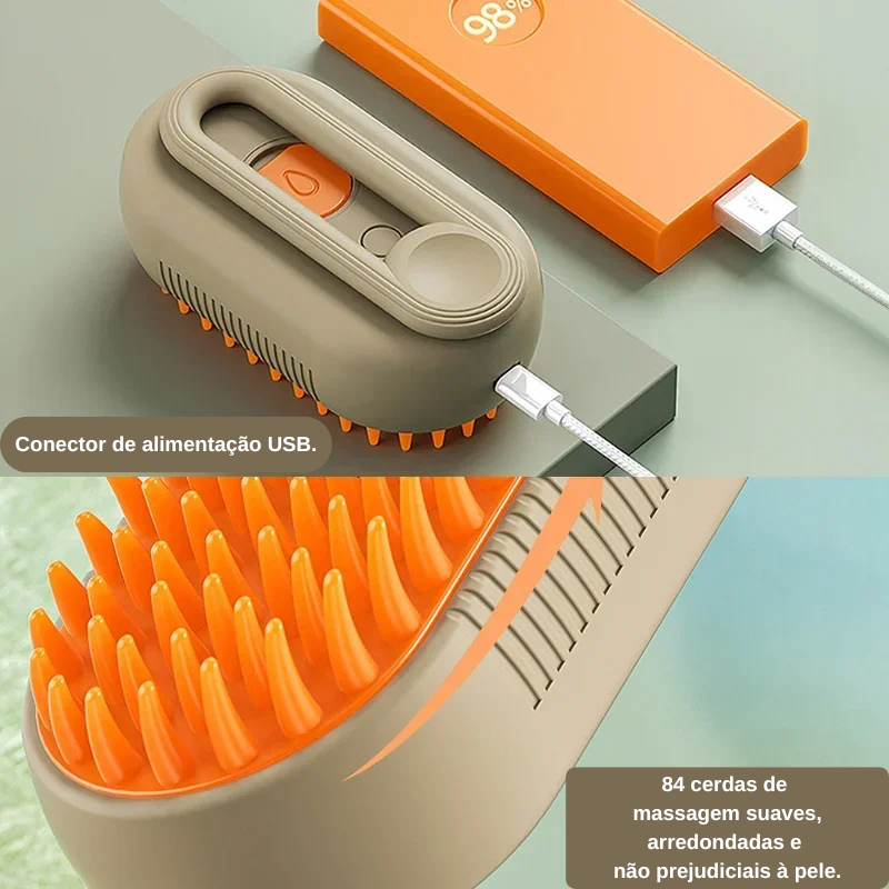 Escova Vaporizadora Pet Steam