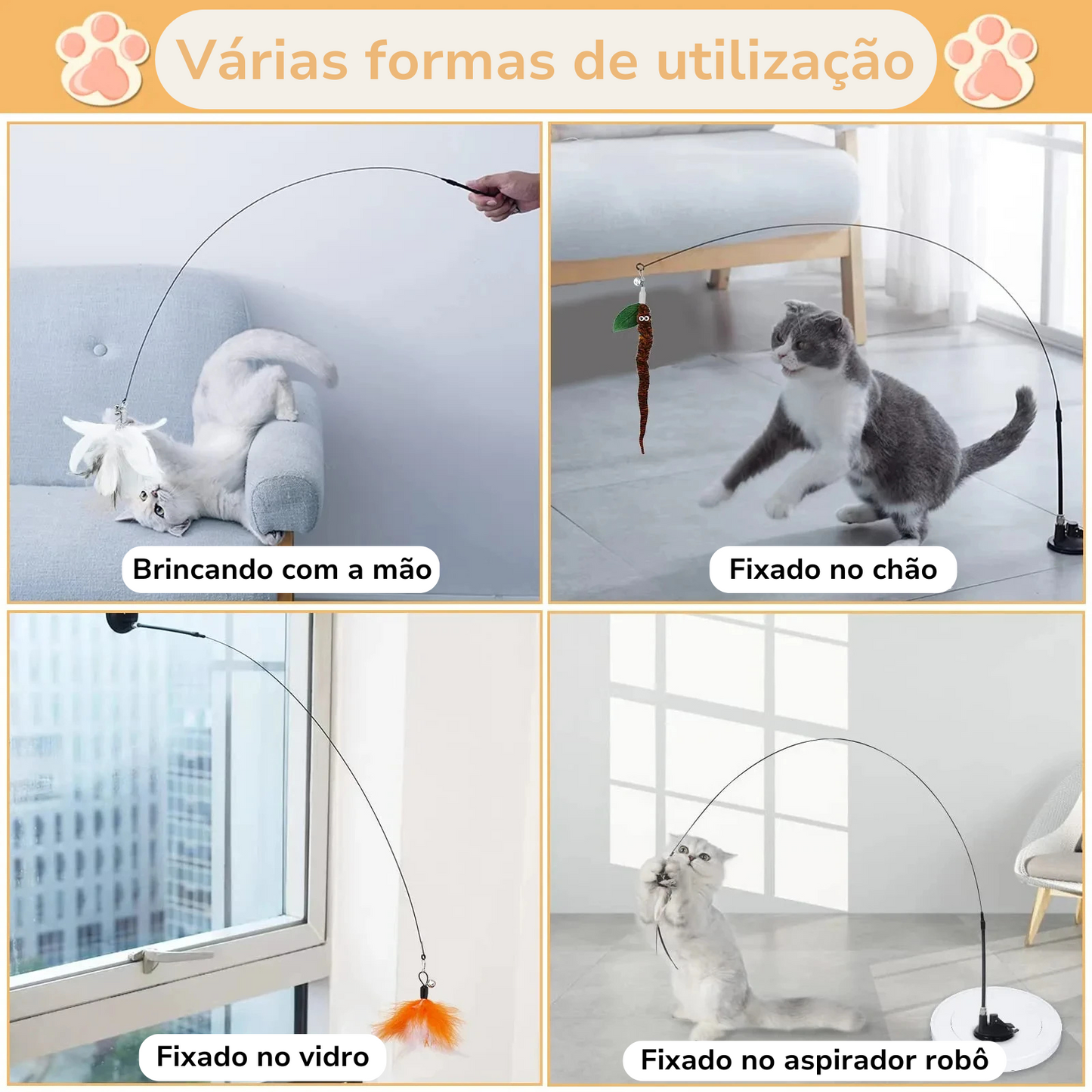 Brinquedo Interativo Pena Voadora Pity