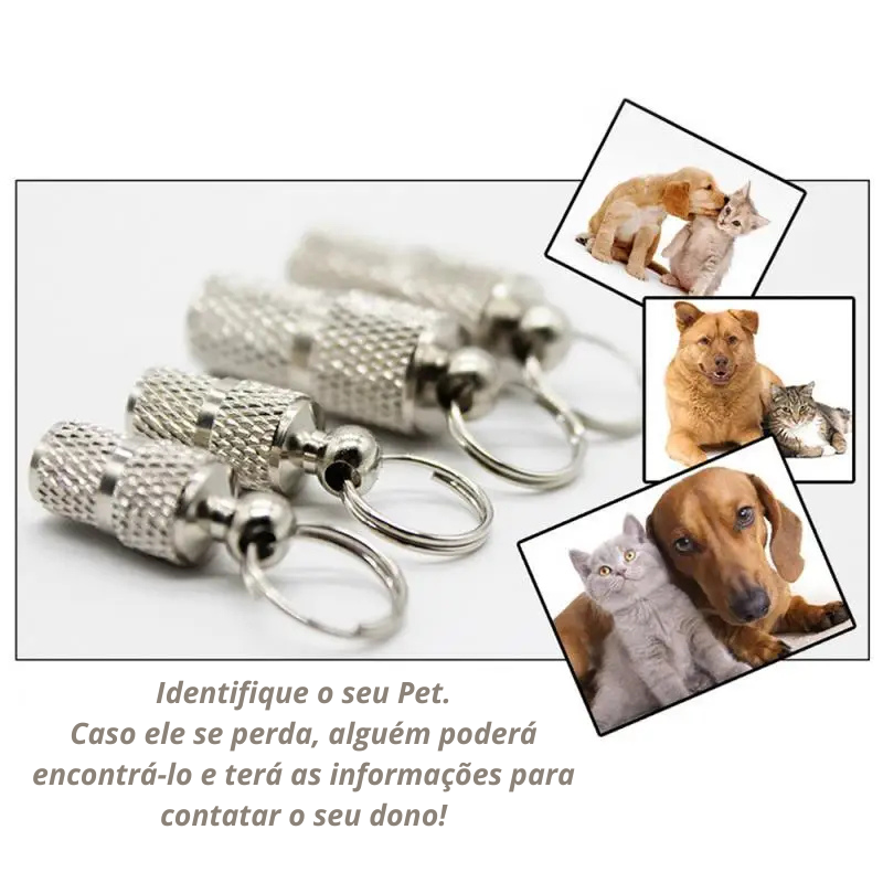 Pingente de Identificação Pet Buddy
