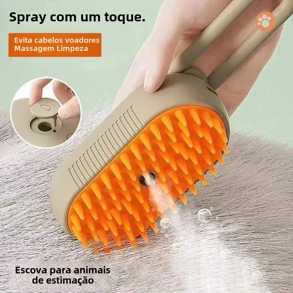 Escova Vaporizadora Pet Steam