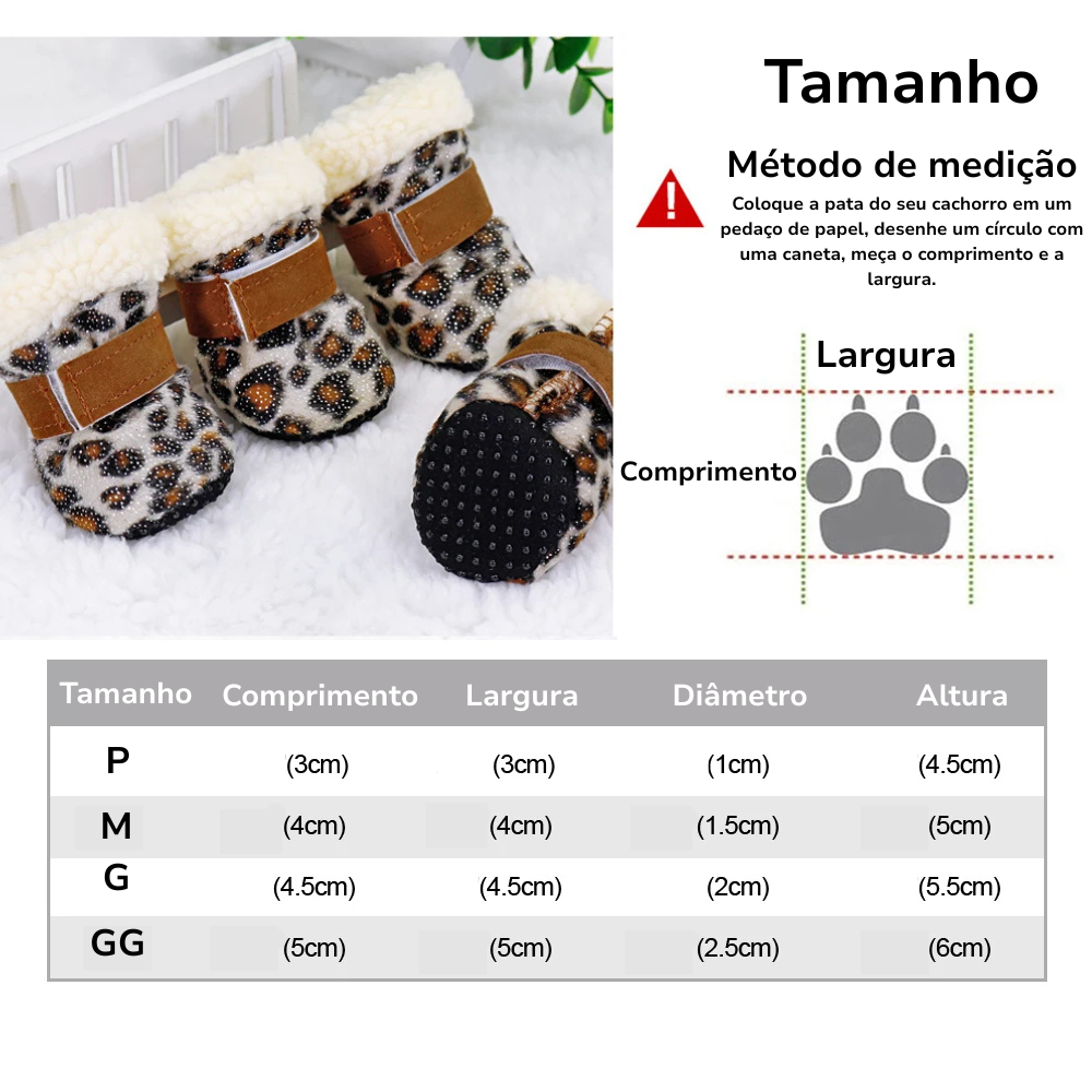 Sapatinhos para Inverno Antideslizantes Hot Shoes