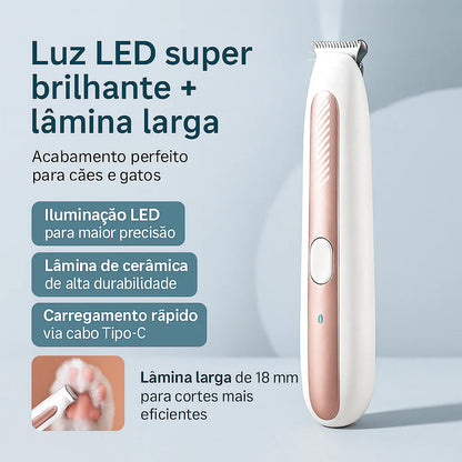Aparador de Pelos com LED Pet Paw