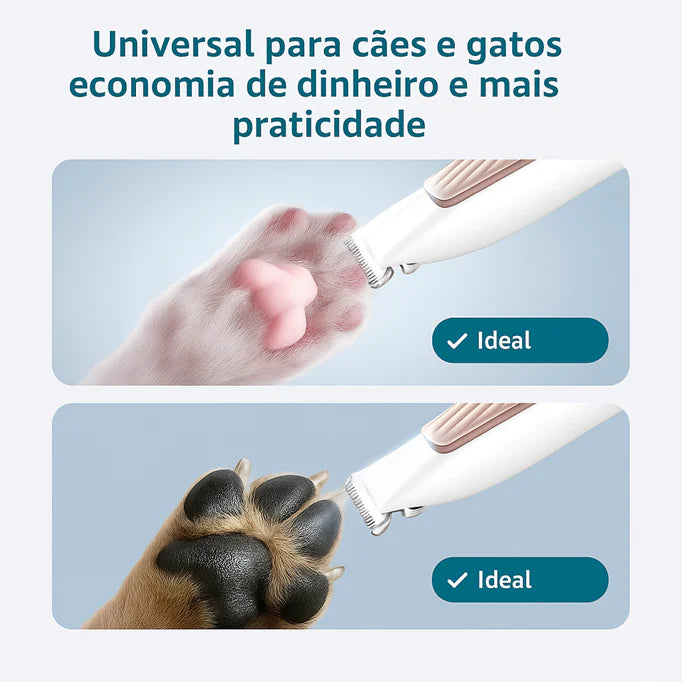 Aparador de Pelos com LED Pet Paw