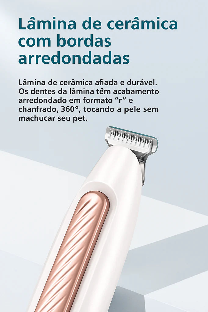 Aparador de Pelos com LED Pet Paw