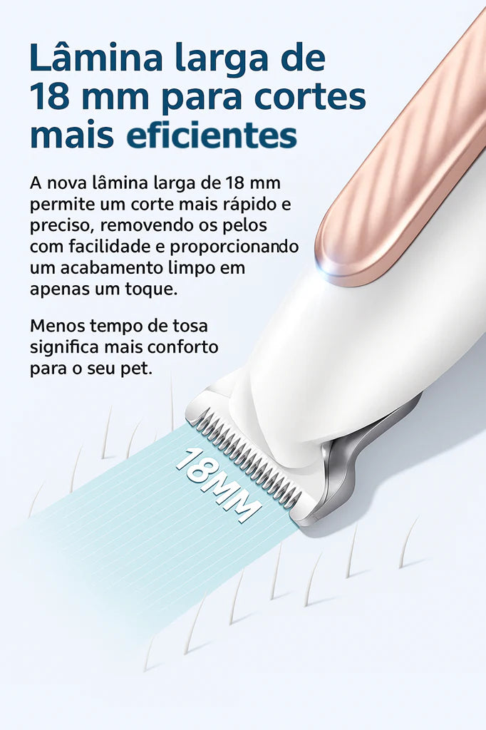 Aparador de Pelos com LED Pet Paw