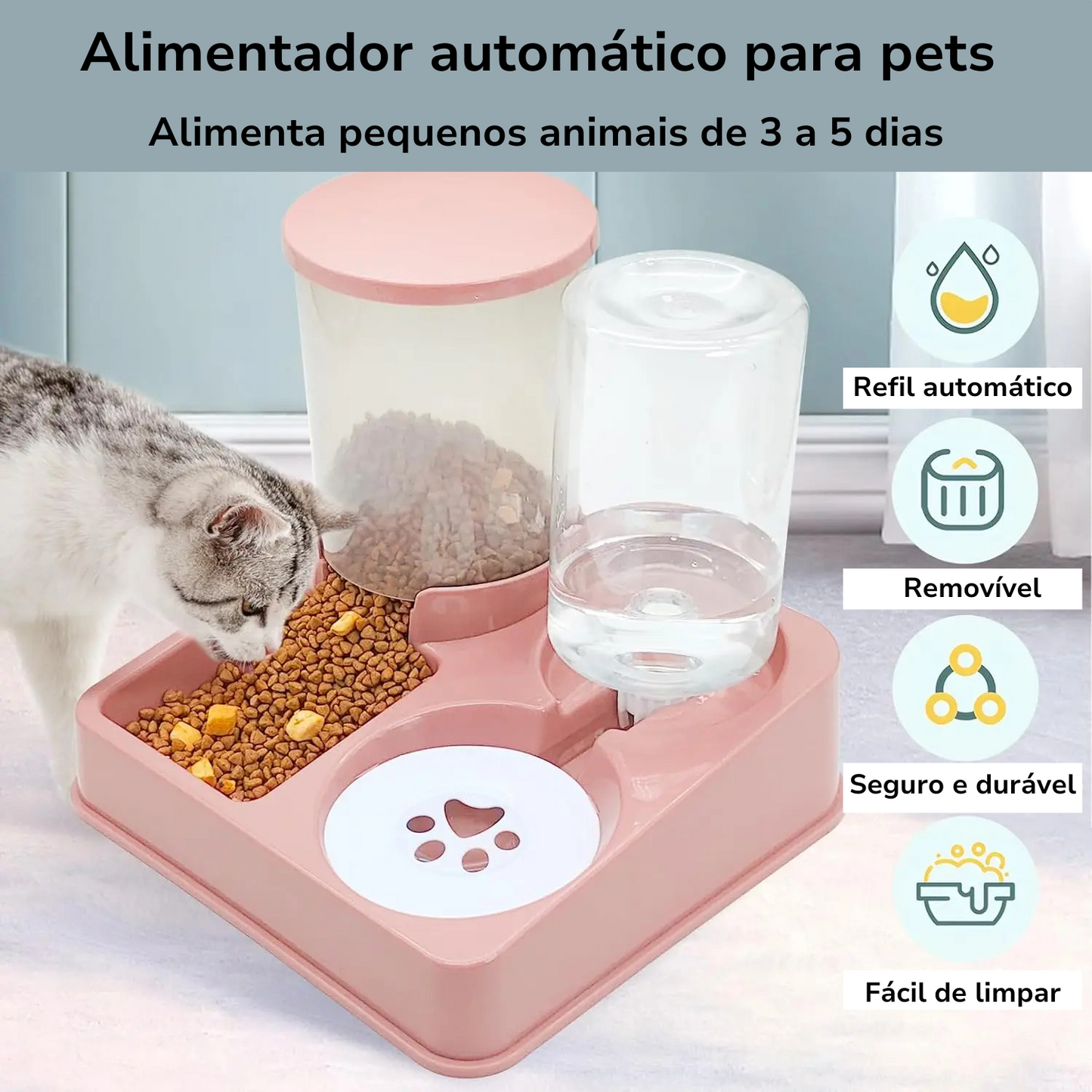 Bebedouro e Comedouro Automático Pet Fit
