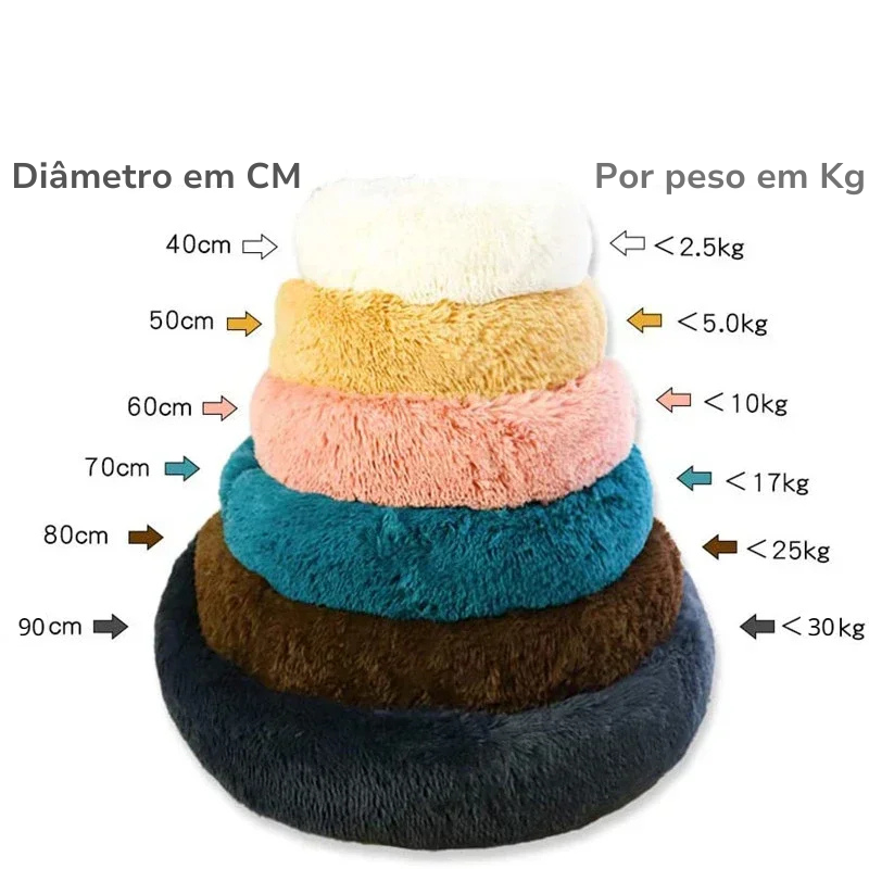Caminha Redonda para Pets Donuts