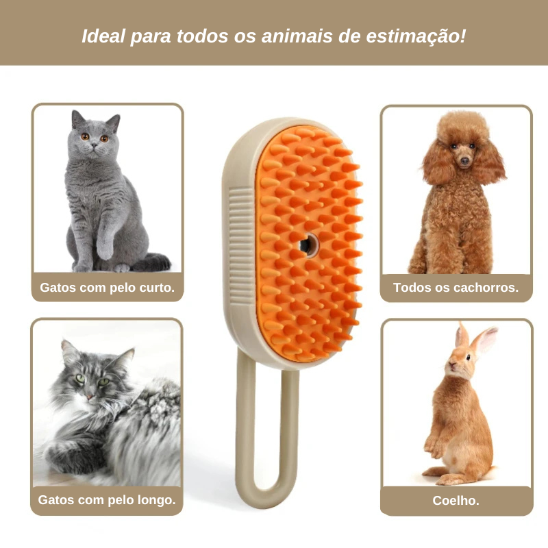 Escova Vaporizadora Pet Steam