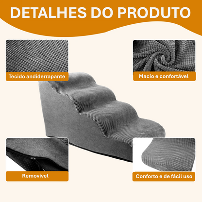 Escada Pet Confort - Opções de 2, 3 ou 4 Degraus