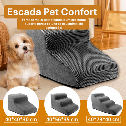 Escada Pet Confort - Opções de 2, 3 ou 4 Degraus