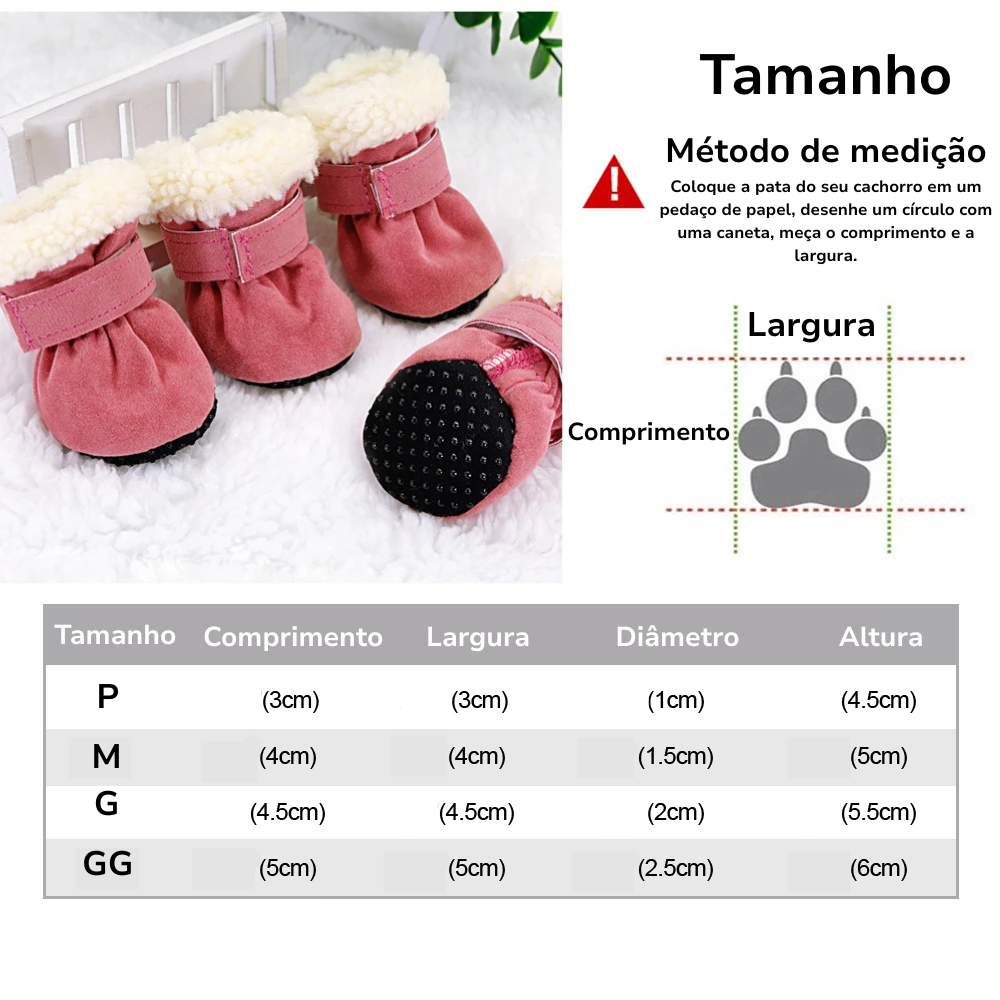 Sapatinhos para Inverno Antideslizantes Hot Shoes
