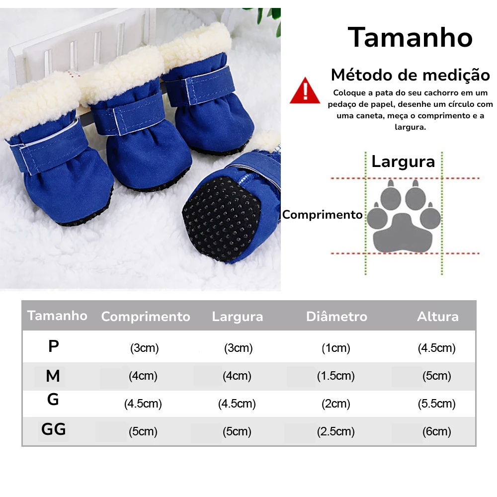 Sapatinhos para Inverno Antideslizantes Hot Shoes