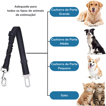 Cinto de Segurança Elástico Pet Madison